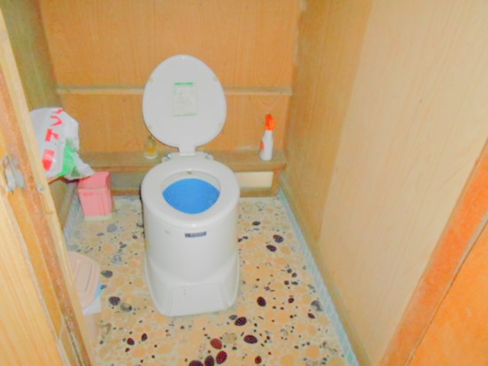 宮崎県えびの市の物件のトイレは洋式だが汲み取り式