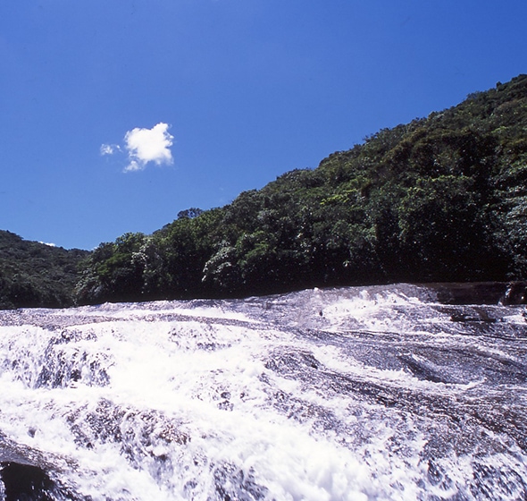 沖縄県竹富町の西表島にあるカンビレーの滝