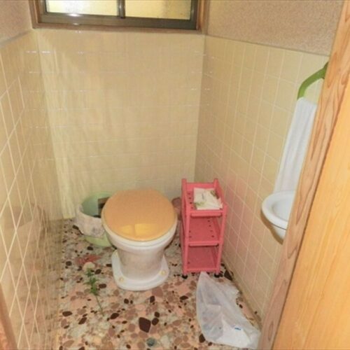 鳥取県倉吉市の100万円物件のトイレ。