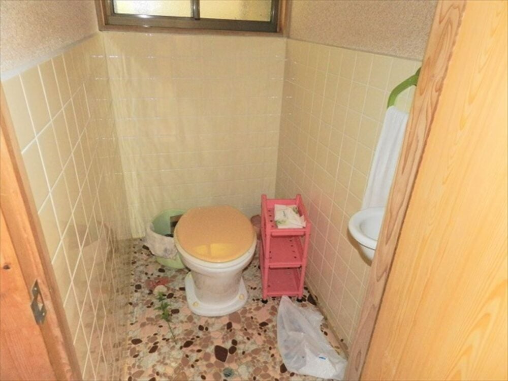 鳥取県倉吉市の100万円物件のトイレ。