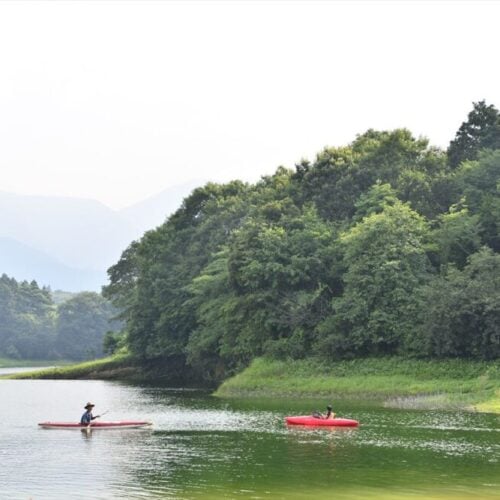 鳥取県倉吉市の大山池。