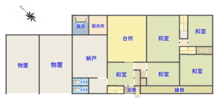 岩手県遠野市の物件の間取り図