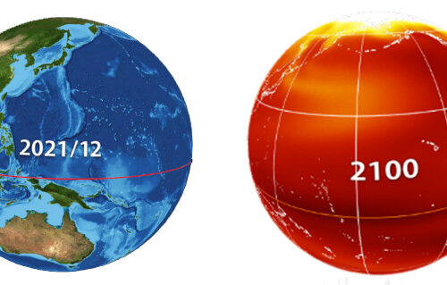 「SPHERE」（スフィア）は、球体ディスプレイに地球の過去、現在、未来、人口増加等の変化やリアルタイムの観測データを映し出すことで様々な気づきを提供するデジタル地球儀。