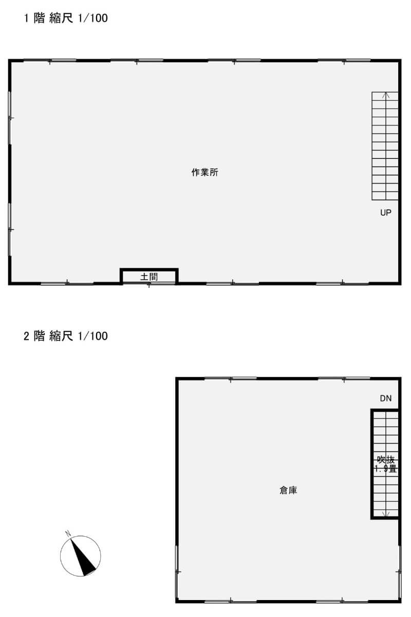 岐阜県下呂市の物件の倉庫の間取り図