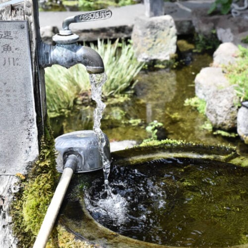 長崎県島原市にある湧水スポット