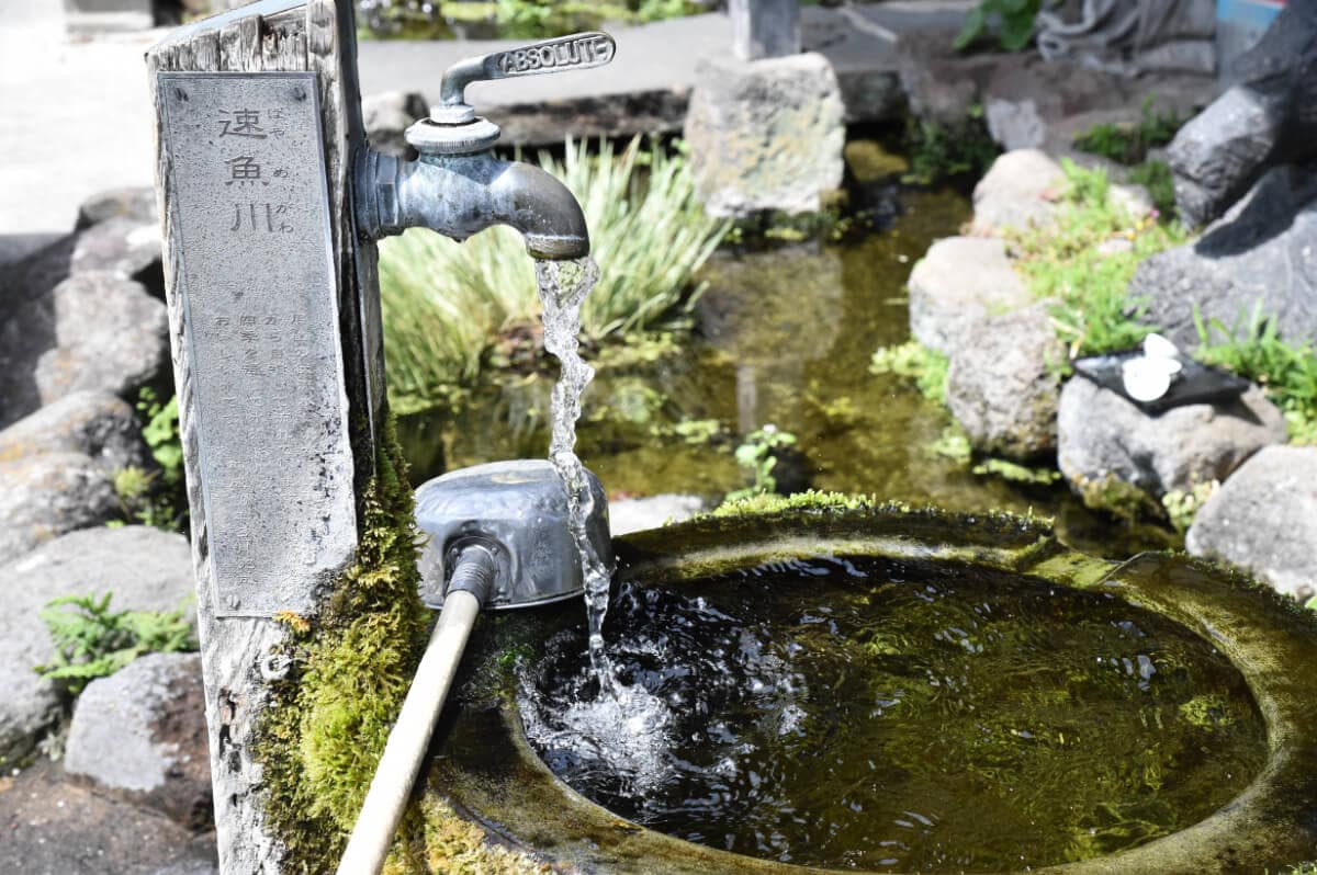 長崎県島原市にある湧水スポット