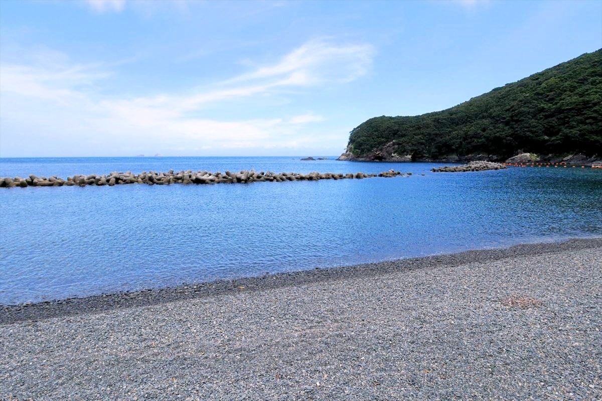 大分県佐伯市の下梶寄海水浴場