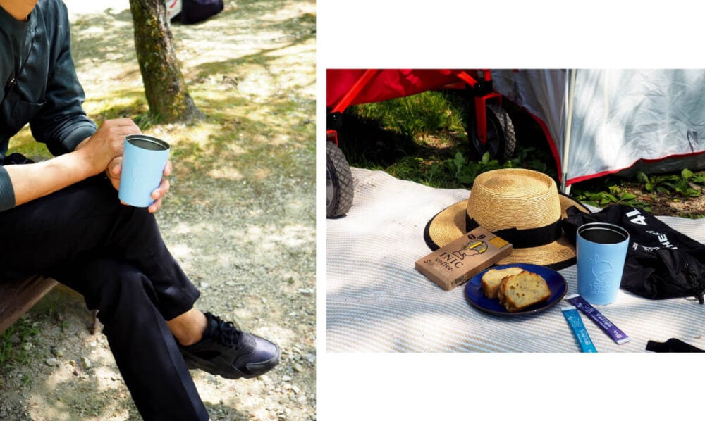 本格ドリップドコーヒーパウダー「INIC coffee」（イニックコーヒー）はキャンプや外遊びに最適。
