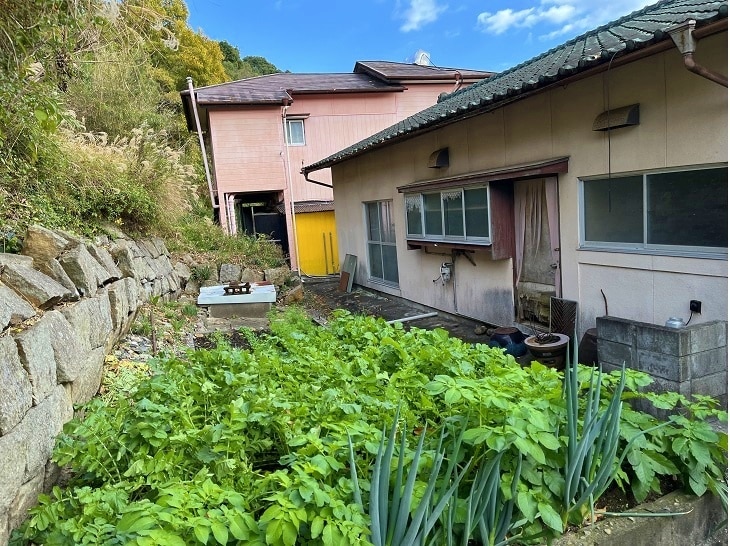 熊本県上天草市の物件の裏庭