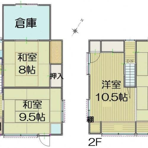 熊本県上天草市の物件の間取り図