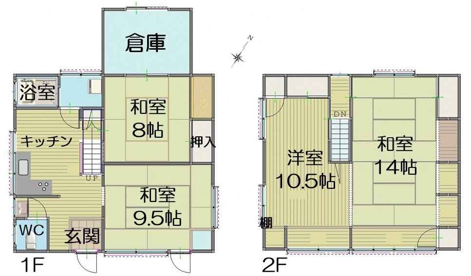 熊本県上天草市の物件の間取り図