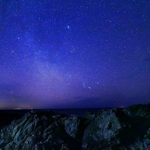 高知県室戸市の室戸岬の星空