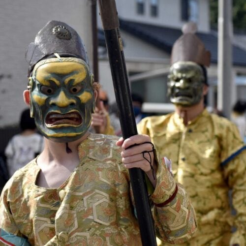 三重県伊賀市のお祭り「上野天神祭」鬼行列