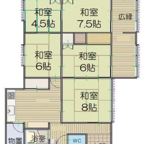 熊本県上天草市の物件の間取り図