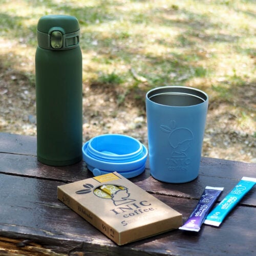 本格ドリップド・コーヒーパウダー「INIC coffee」はキャンプや外遊びに最適。