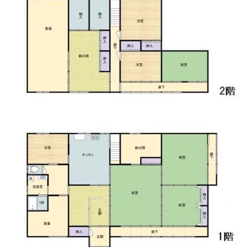 長野県小谷村の物件の間取り図