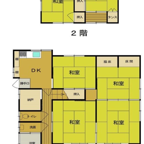 長野県長野市の物件の間取り図