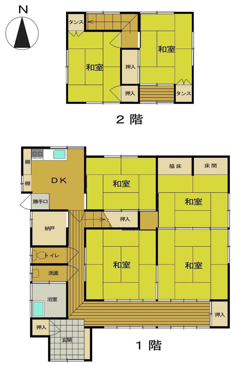 長野県長野市の物件の間取り図