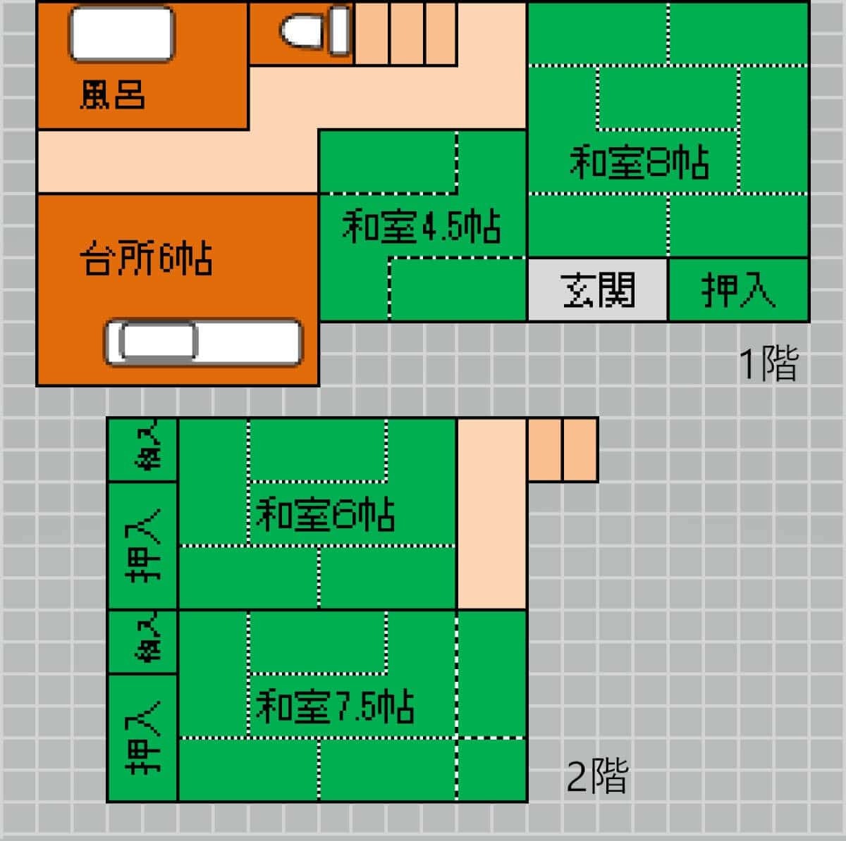 東京都奥多摩町の物件の間取り図