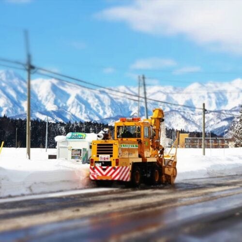 新潟県妙高市の除雪の様子