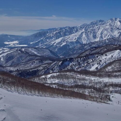 長野県小谷村の栂池スキー場