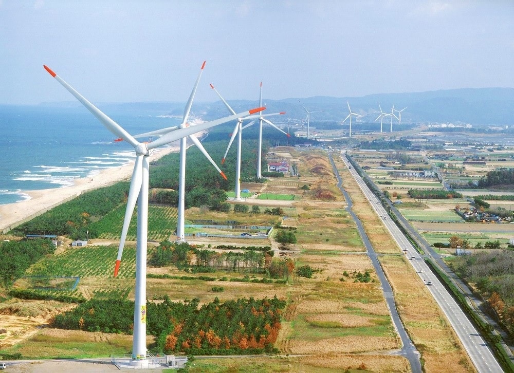 鳥取県北栄町の風力発電