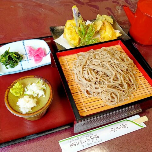 長野県塩尻市の「本山そばの里」のそば