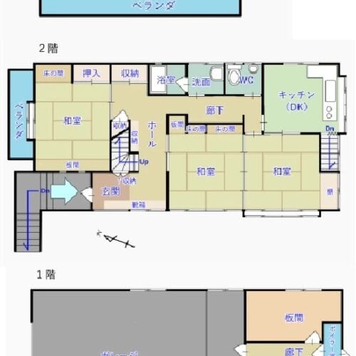 長野県伊那市の物件の間取り図