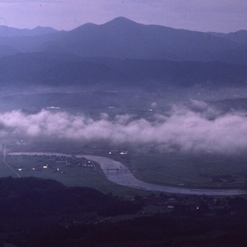 岩手県遠野市の高清水展望台の雲海