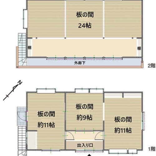 岩手県遠野市の物件の間取り図