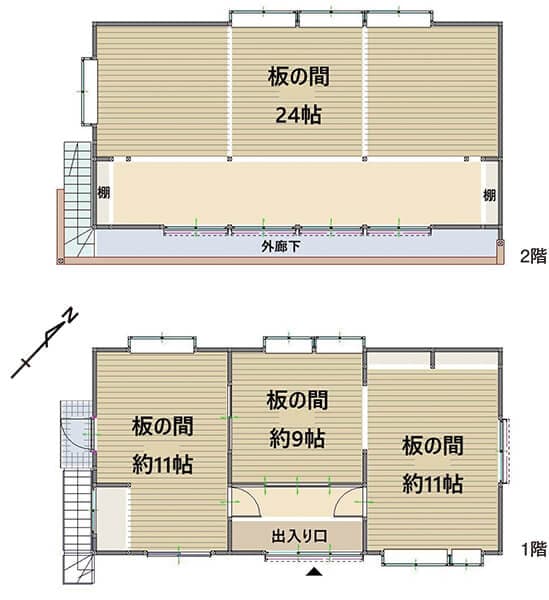 岩手県遠野市の物件の間取り図