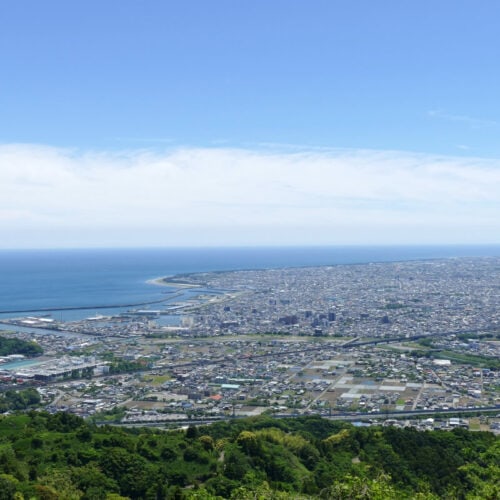 静岡県焼津市にある高草山からの眺望
