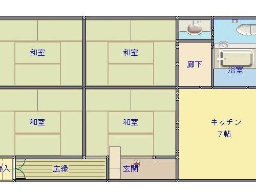 鹿児島県肝付町の物件の間取り図