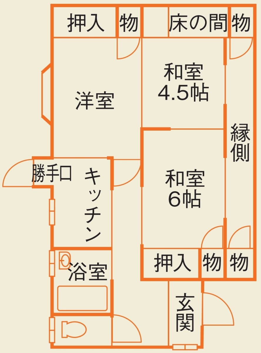 長崎県雲仙市の物件の間取り図