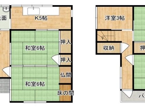 大分県佐伯市の物件の間取り図