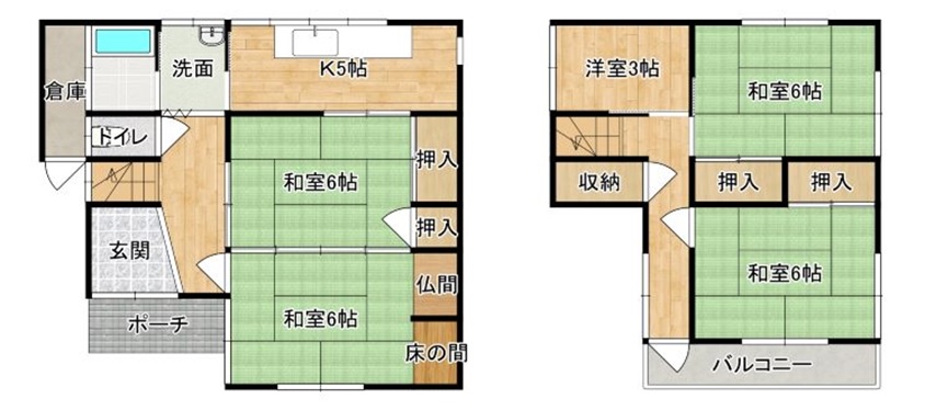 大分県佐伯市の物件の間取り図