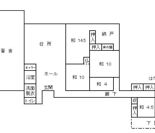 岩手県奥州市の物件の間取り図