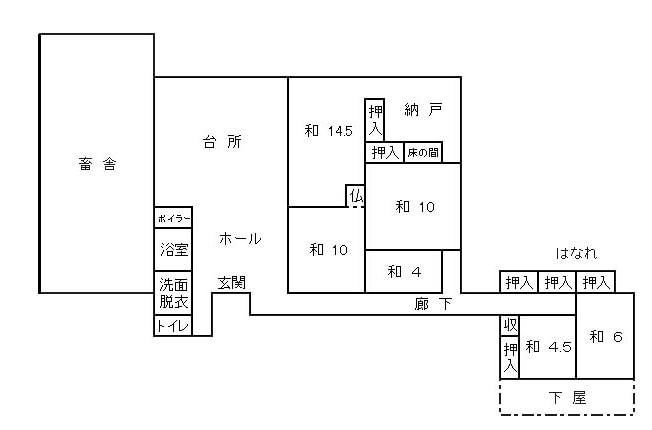 岩手県奥州市の物件の間取り図