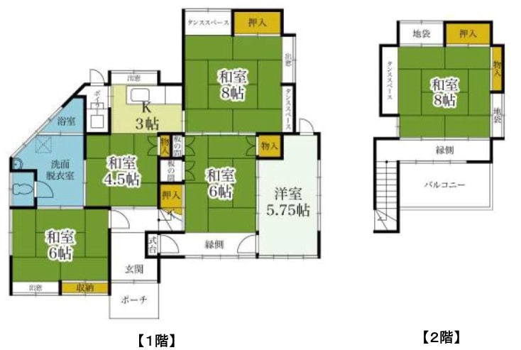 栃木県鹿沼市の物件の間取り図