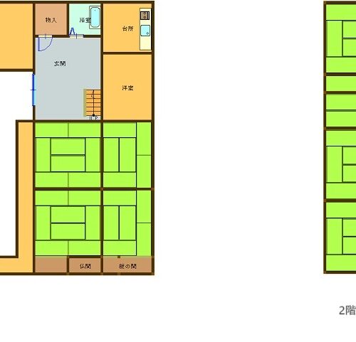 大分県豊後高田市の物件の間取り図