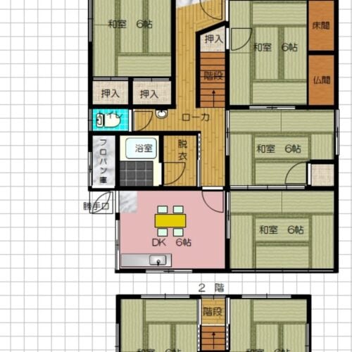 兵庫県佐用町の物件の間取り図