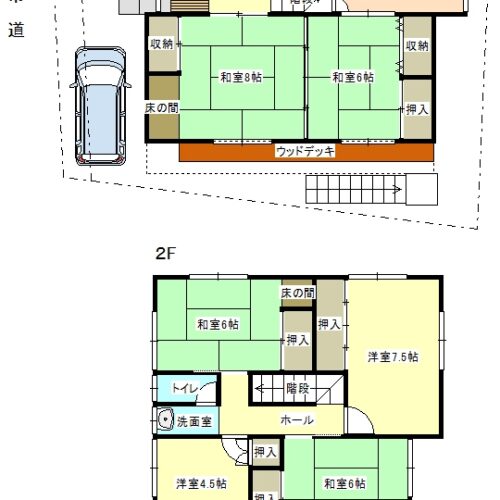 兵庫県南あわじ市の物件の間取り図