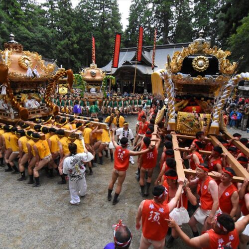 兵庫県宍粟市の伊和神社秋祭（©しそう森林王国観光協会）