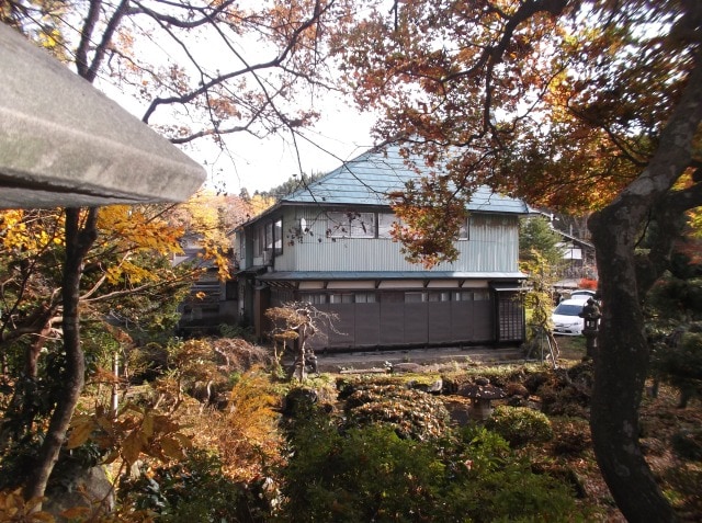 山形県鮭川村の物件の庭