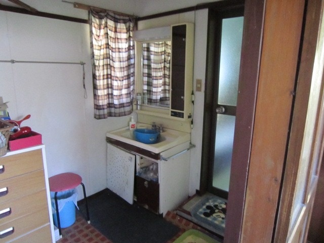 山形県鮭川村の物件の洗面室