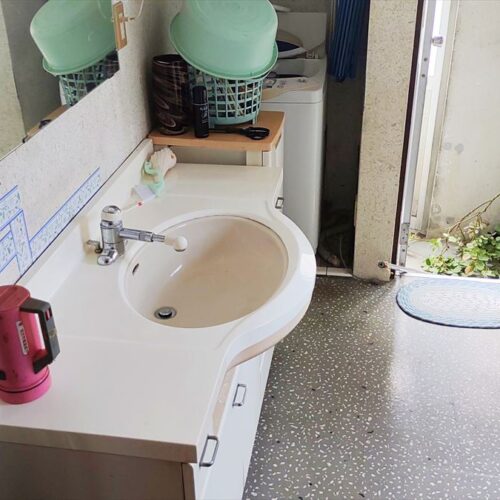 山口県阿武町の物件の洗面所
