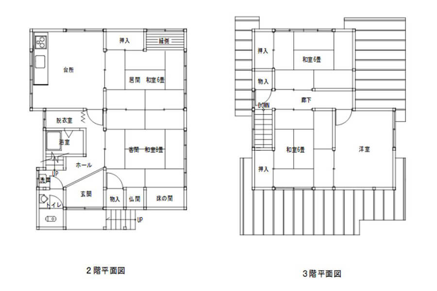 長野県飯山市の間取り