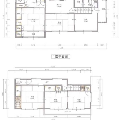 岩手県遠野市の物件の間取り図