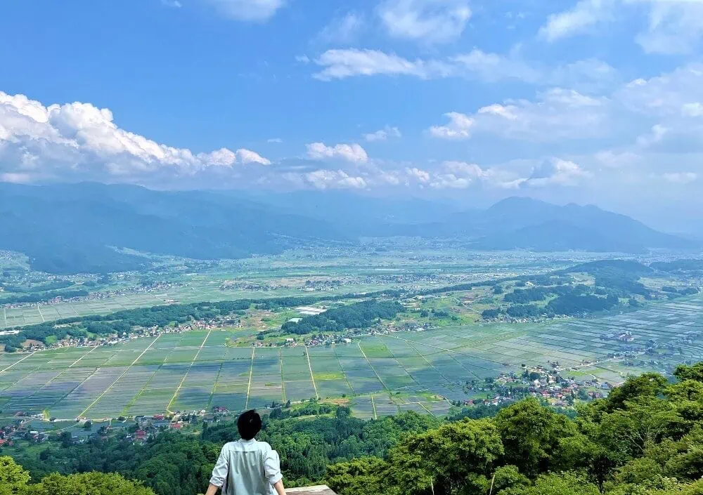 長野県飯山市鷹落山展望台