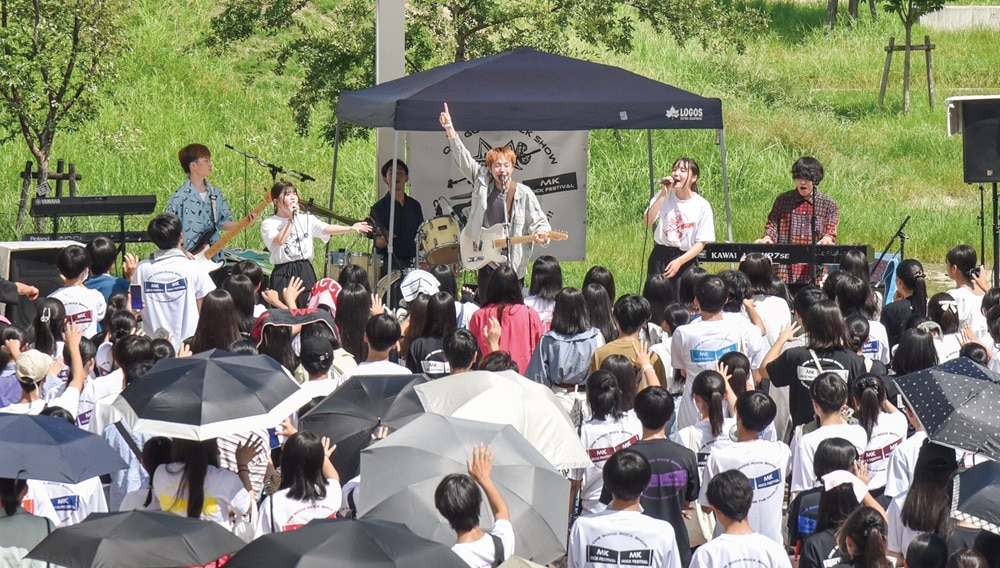 大阪府堺市「SAKAI SDGs fest.」。ステージイベントとして開催されたゼロカーボンロックフェス